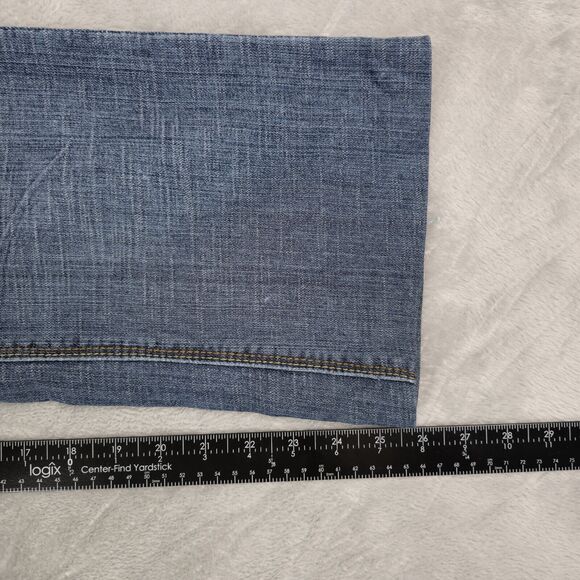 Fragile Jeans American Beauty The Classic Flare Womens 15 Hemmed 36x26 Mid Rise - Picture 10 of 14